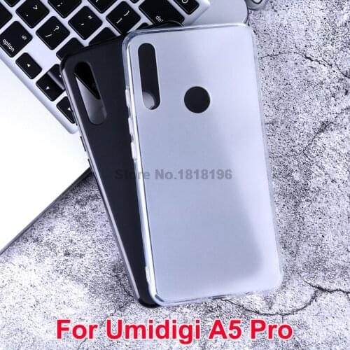 2 Colors For UMIDIGI A5 Pro Funda Dirt-resistant Soft TPU Back Cover for UMI Umidigi A5 Pro Case Silicone Phone Capa Cover 6.3"