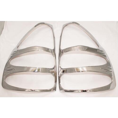 ABS Chrome accessories Rear Light Lamp Cover Trim 2002-2008 For Toyota Land Cruiser Prado FJ120 2700 Tail Light Cover