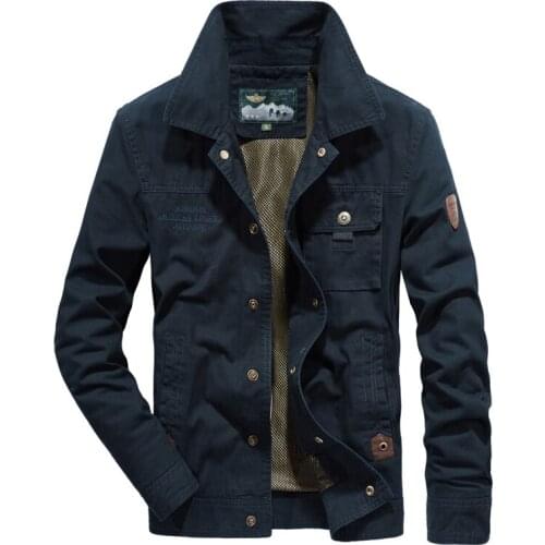 Spring Autumn Jacket Men Casual Fashion Military Jackets Coats Turn Down Collar Multi-pockets Men Clothing Jaqueta Masculina