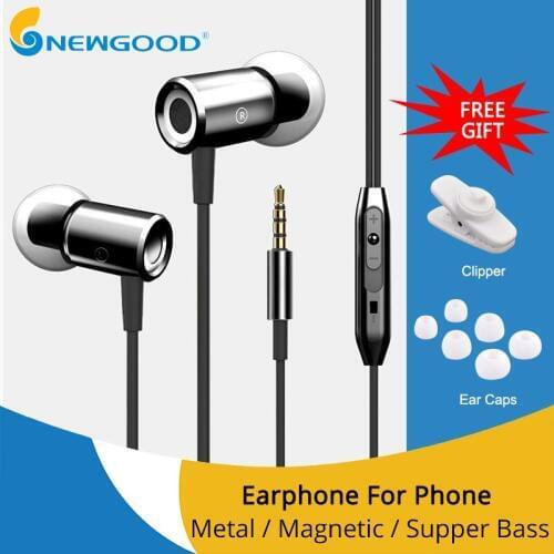 Earphones headphones earbuds stereo headphone with microphone for computer in-ear wired earphones headset for computer