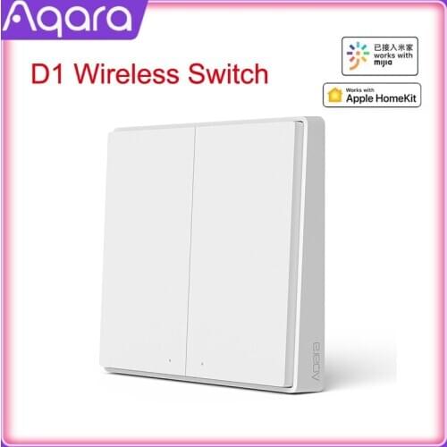 Newest Original D1 Version Aqara Switch Smart Light Remote Control ZigBee Wireless Wall Switch For Mijia Mi Home APP