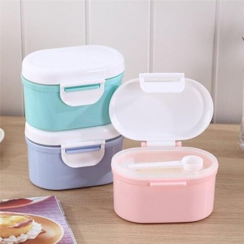 Portable Baby Food Storage Box Essential Cereal Infant Milk Powder Box Toddle Snacks Container Infants Feeding Food Storage Box