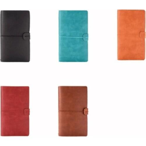 Portable Retro A6 PU Leather Travel Diary Notepad Notebook, Suitable For Business Men And Women To Record Things Conveniently