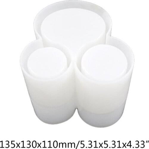 Q39C Crystal Epoxy Three-in-one Cosmetic Storage Box Dressing Table Finishing Box Pen Holder Silicone Mold Flower Pot Mold