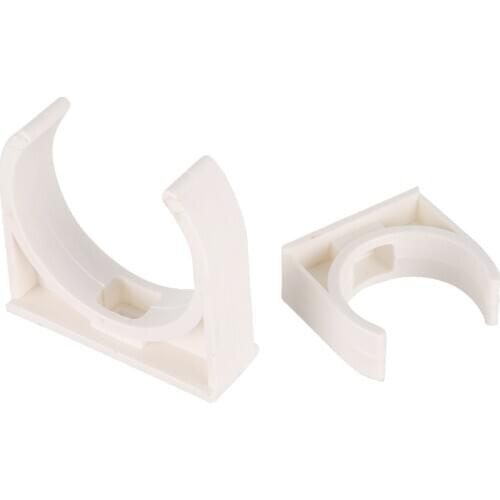 PVC Water Pipe Clamp Clips Holder Fit for Outer Diameter 20/25/32/40/50mm Tube Hose Hanger Supporter Plumbing Pipe Fittings 6Pcs