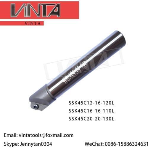 Cutter holder bar SSK45C12-16-120L SSK45C16-16-110L SSK45C20-20-130L matched cnc carbide milling inserts APMT1135PDR/160408PDER