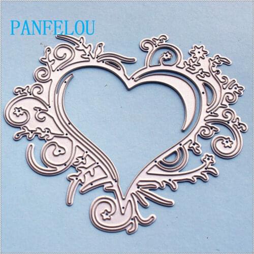 PANFELOU Metal craft beautiful Exquisite love paper die cutting dies for Scrapbooking/DIY Easter wedding Halloween cards