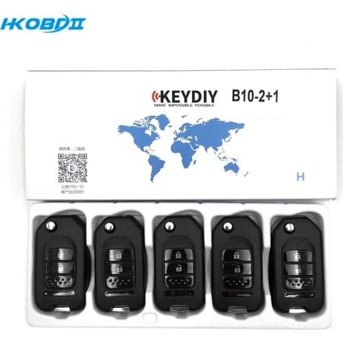 HKOBDII KEYDIY Original KD B10-2+1 3 Button B series Universial Remote For KD900/KD-X2/ URG200/KD MINI B Series Remote