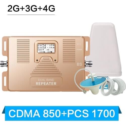 3G 4G Repeater Signal Booster CDMA 850 LTE 1700 Amplifier