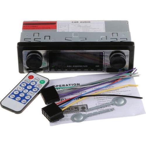 12V Bluetooth Vintage Car Radio MP3 Player Stereo USB AUX FM Radio Station Bluetooth with Remote Control FM Radio Receiver