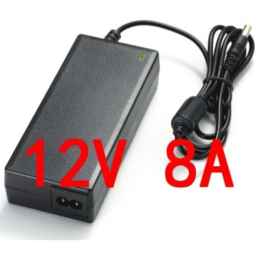 High quality 100PCS DC 12V 8A Switch power supply, 96W power adapter ,for LED Light And LCD Monitor CCTV