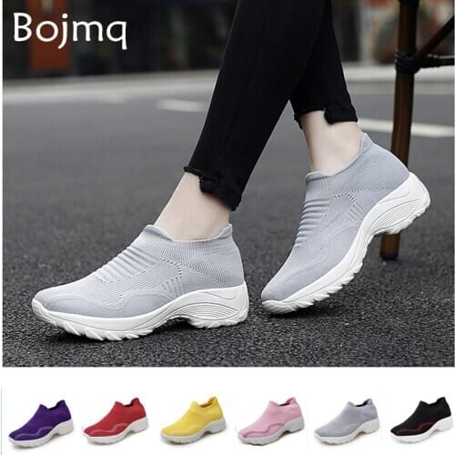 Bojmq Tenis Feminino Tenis Mujer 2020 Women Tennis Shoes New Gym Sport Shoes Female Gray Stable Athletic Sneakers Woman Trainers
