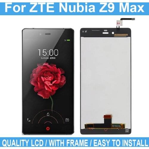 5.5" For ZTE Nubia Z9 Max LCD Display Touch Screen No Frame For Nubia NX510J NX512J NX518J Digitizer Display Assembly With Tool