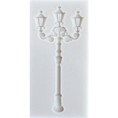 1 PC Baking Gadgets Street Light Silicone Flexible Food Safe Mould Clay Resin Ceramics Candy Fondant Chocolate Soap Mold