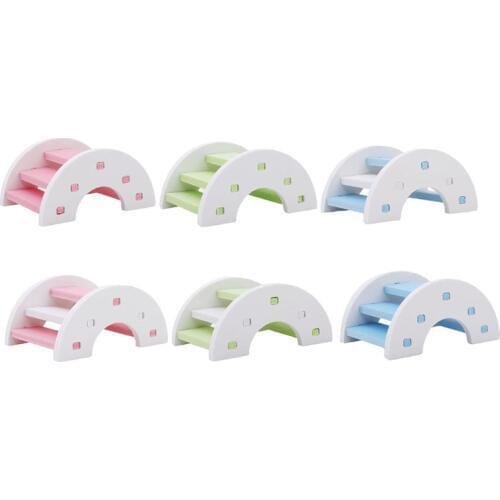 2020 Cute Hamster Ladder Rainbow Bridge Pet Toys Wooden Bridge Hanging Toys Small Animals Cage Accessories Pet Product