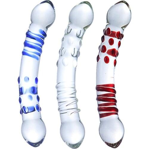 Pyrex Glass Beads Butt Plug Large Crystal Dildo Penis Artificial Dick Gay Masturbate Adult Sex Toy for Women Men