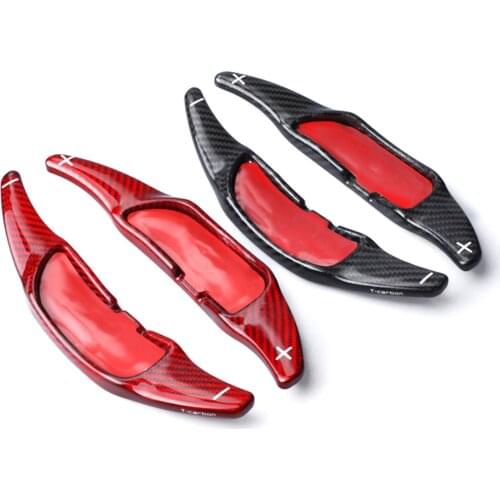 For Mercedes Benz A45 CLA CLS GLE GLA CLS SL Carbon Fiber Car Steering Wheel Extend Paddle Shifters Covers Car Stickers