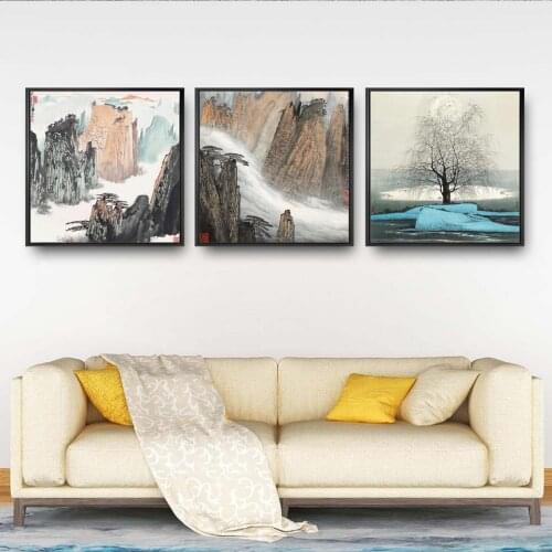 Home Decoration Painting Print Canvas Wall Art Pictures Square Poster Canvas Painting Unframed Drawings Xue Liang Landscape