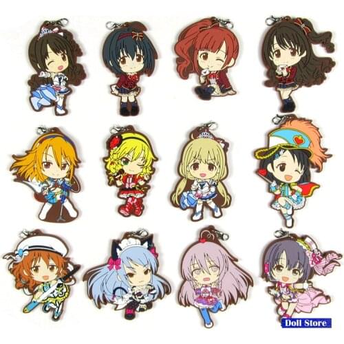 The idolm ster cinderella Original Japanese anime figure rubber Silicone mobile phone charms/key chain/strap D192
