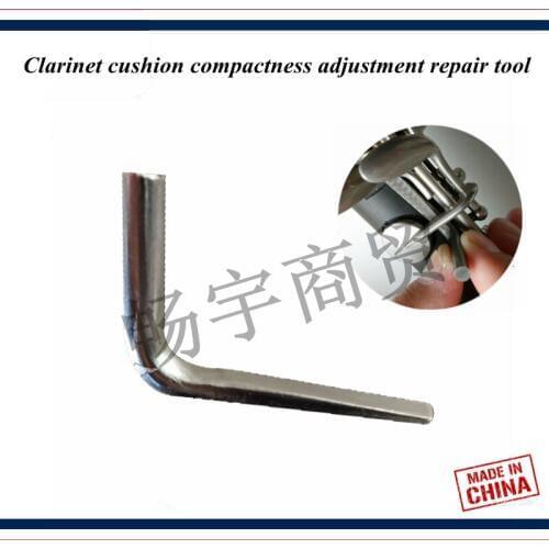Wind instrument repair tool Clarinet cushion compactness adjustment repair tool L iron