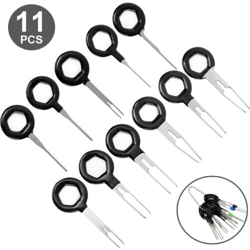 11PCS Terminal Removal Tool Car Electrical Wiring Crimp Connector Pin Extractor Kit