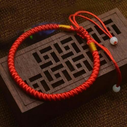 Handmade weaving red bracelet jewelry pottery and porcelain ornaments gifts for girlfriends 1pcs