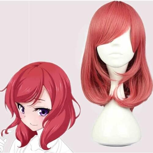 LoveLive! Love Live Maki Nishikino Synthetic Hair Medium Curly Cosplay Headwear Heat Resistance Costume Party Headwear