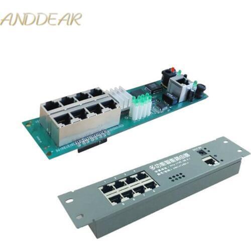 Mini router module Smart metal case with cable distribution box 8 ports router OEM modules with cable router Module motherboard