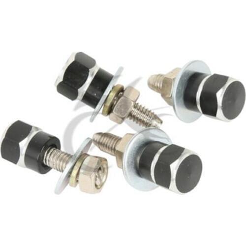 Motorcycle 4 Hex License Plate Frame Bolts Tag Fastener For Harley Sportster 1200 883 Universal