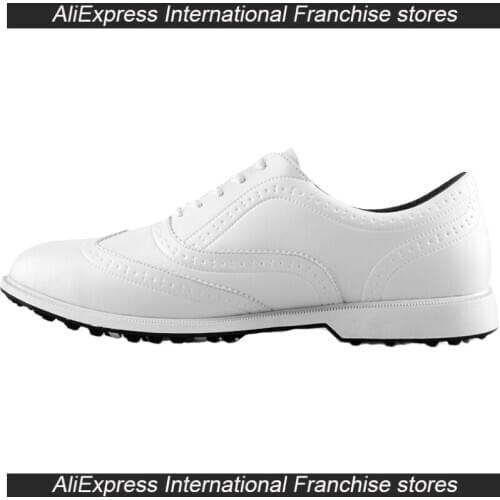 New Microfiber Leather Men Non-slip Shoes Soft Breathable Anti-Slip Studs Sports Training White Shoes High-end