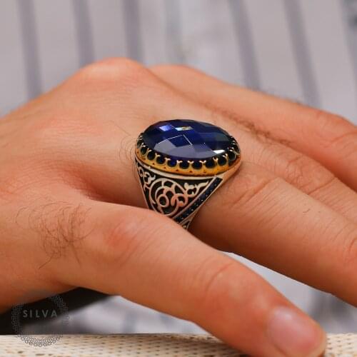 Agate Aqeeq 925 silver mens ring. Mens jewelry stamped with silver stamp 925 All sizes are available