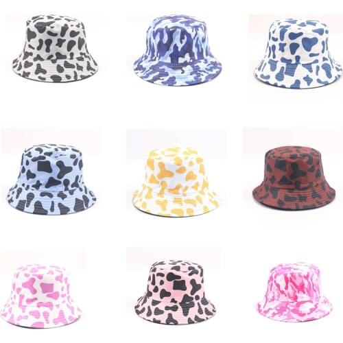 Unisex Summer Multicolor Printed Bucket Hat Womens Outdoor Sunscreen Cotton Hat Men Bob Chapeau Sun Hat Bob Hat