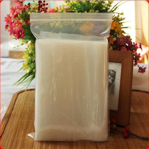 2018 Cling Film 50pcs/lot 20x30cm 200microns Thickness Plastic Transparent Bags , Zipper lock Bag Clear Packaging Package