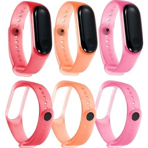 Suitable for Xiaomi bracelet 4 wrist strap intelligent Xiaomi bracelet 3 strap monochrome silicone replacement wrist strap