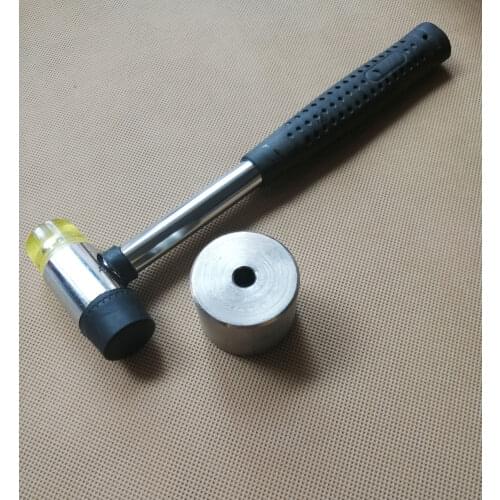 1set/lot 1pcs rubber hammer+1pcs meteal base for hit hard washer toy joint for diy plush doll finsings--washer tool
