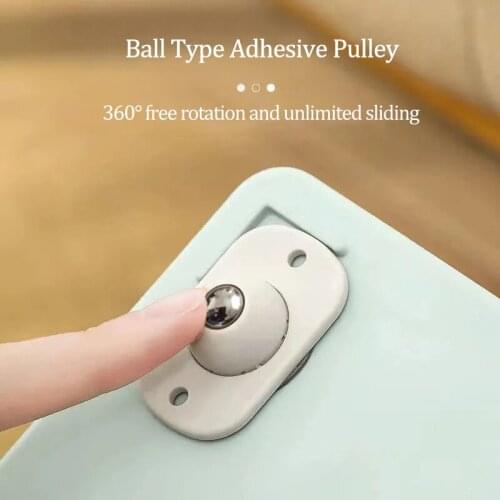 Self Adhesive Wheels Trash Can Caster 360° Rotation Storage Box Pulley 20Pcs suitable for kids toy and easy to Install