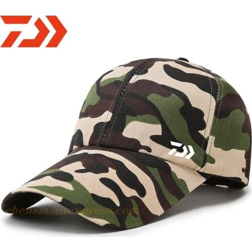2021 DAIWA Summer Mens Sunbonnet Fishing Hat Printing Outdoor Sun Protection Hiking Cap Riding Hat Quick Dry UV Protection