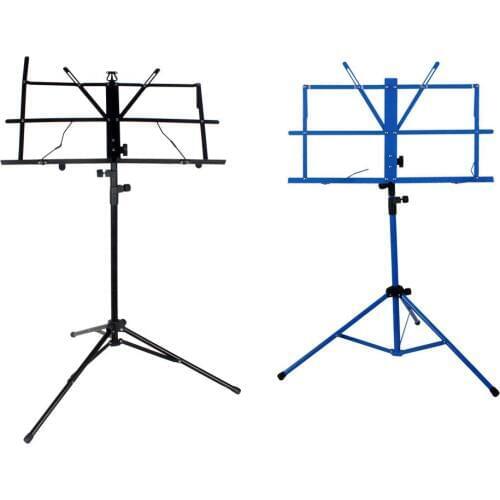 Folding Professional Heavy Duty Music Stand Sheet Music Stand w/ Clip Holder