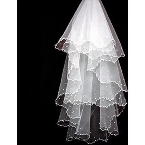 Bridal Veils Wedding Bridal Sails Loving Noiva Longo Lace Wedding Accessories Whte / Ivory Appliques Veils Free Size