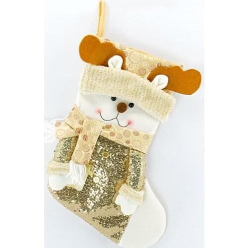 Sparkle Bling Bling Body with Faux Silk Body Luxury Christmas stocking gold/burgundy/silvery High Quality