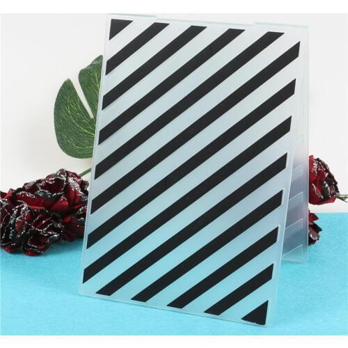 Twill Line Plastic Embossing Folder Stencil Template For Scrapbooking Photo Album Paper Card Background Decoration