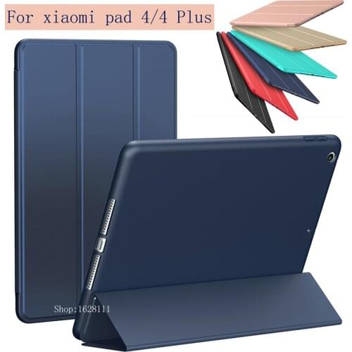 For Xiao Mi Pad 4 Plus / Pad4 Smart Case Tablet Silicone PU Leather Cover Flip Mi 4 Sleeve 8 "/10.1" Full Sleeve Protector shell