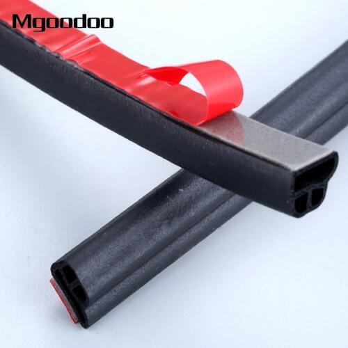 2Pcs Car Door Seal Strip Rubber Seals Strips Noise Insulation Soundproofing Weatherstrip Car Door Protector Trunk Edge Stickers