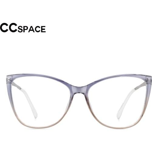 53764 Big Size Cat Eye Gradient Color Fashion Ladies Eyewear Anti Blue Light TR90 Womens Computer Protect Glasses