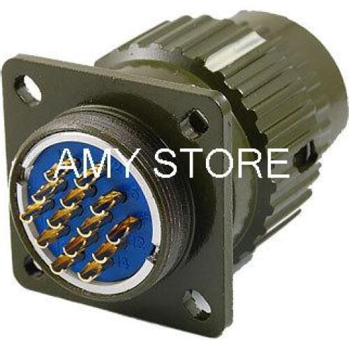 1.5mm Contact Diameter 14 Pins Aviation Circular Connector AC 500V 10A