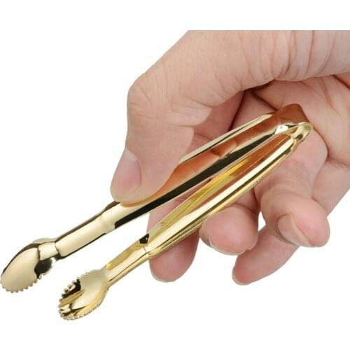 1PC New Coffee Sugar Clip Stainless Steel Tweezer Mini Clamp Tong Clips Coffee Little Tea Clips Hot Kitchen Bar Tools