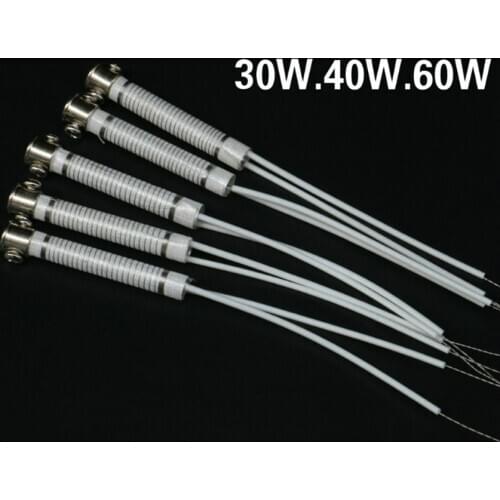 1PC External Thermal Heating Core 30W 40W 60W Soldering Iron Heating Element Replacement Long-life Electric Iron Core
