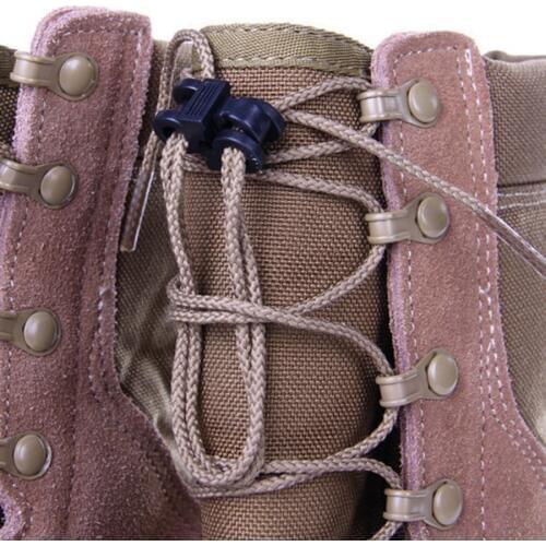 10pcs/lot Outdoor boots slip buckle Umbrella rope adjustment buckle EDC Gear Tools Camping Hiking Climbing Shoe accessoriesFW018