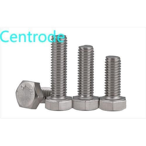 [m3-m8] 304 stainless steel external hexagon screw extended full thread external hexagon bolt / screw DIN933 2PCS