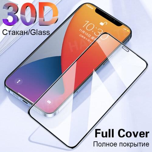 30D Full Cover Protective Glass the on For iPhone 12 Pro 11 Pro Max 13 Screen Protector on iPhone XsMax XR X Tempered Glass Film